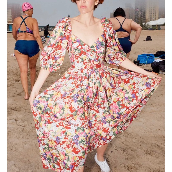 Batsheva Dresses Nwt Batsheva X Laura Ashley Fells Dress In Rubens